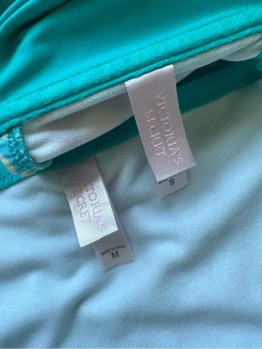 Victoria's Secret | Blue Tribal Boho Bikini Set | Top Size Small, Bottoms Medium